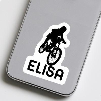 Freeride Biker Sticker Elisa Notebook Image