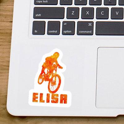 Autocollant Freeride Biker Elisa Laptop Image