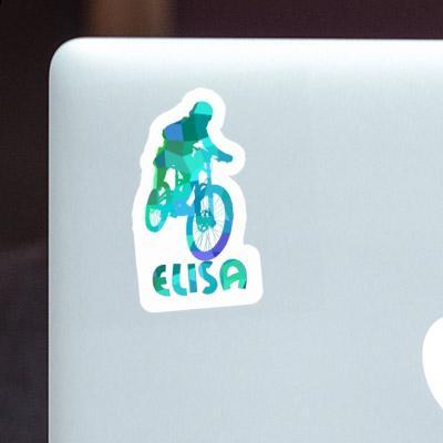 Freeride Biker Autocollant Elisa Laptop Image