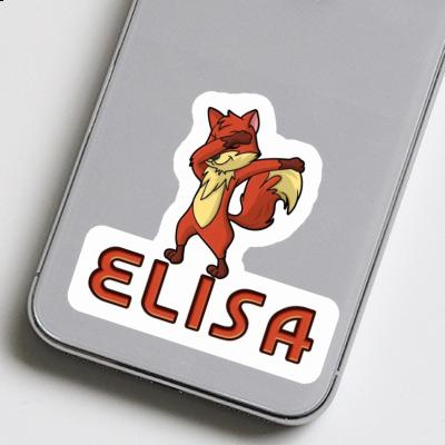 Renard Autocollant Elisa Laptop Image