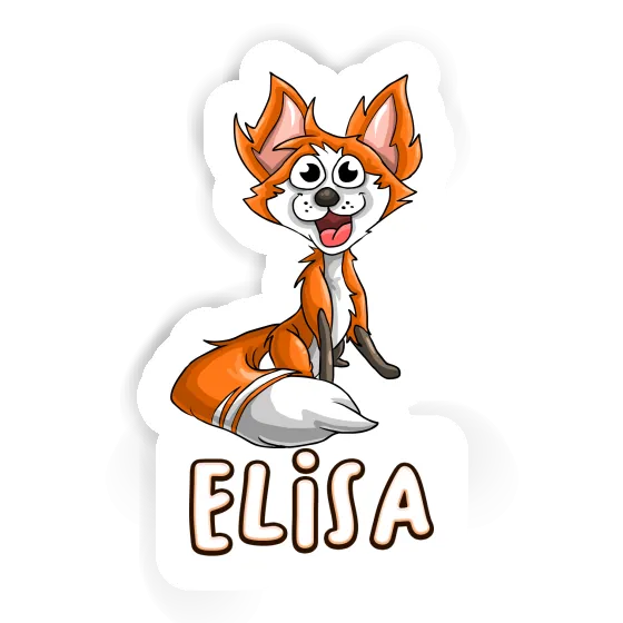 Elisa Sticker Fox Notebook Image