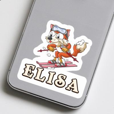 Autocollant Skieur Elisa Laptop Image