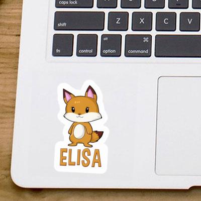 Elisa Sticker Fox Notebook Image