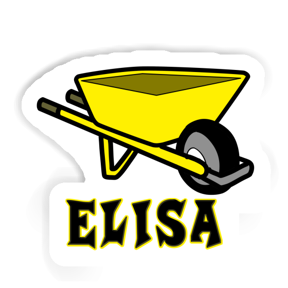 Wheelbarrow Sticker Elisa Laptop Image