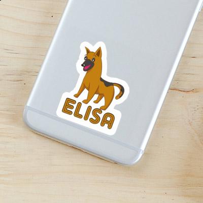 Sticker Elisa German Shepherd Laptop Image