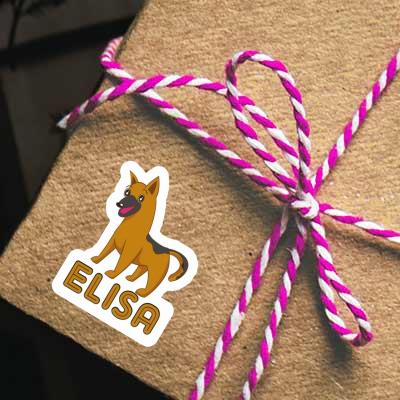 Sticker Elisa German Shepherd Notebook Image