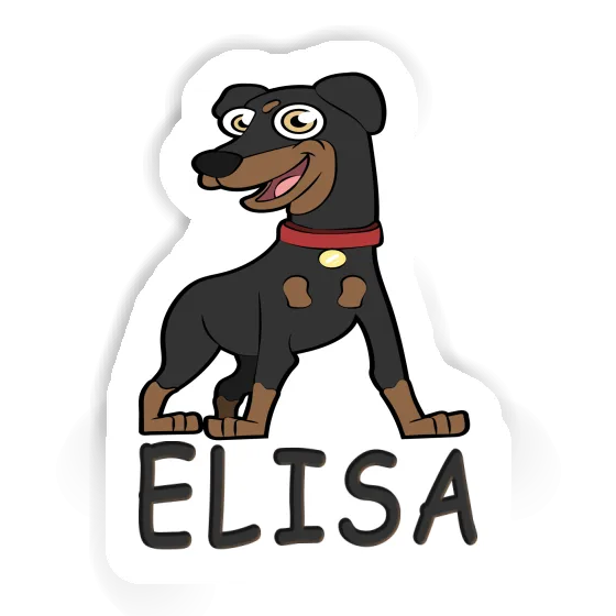 Sticker German Pinscher Elisa Notebook Image