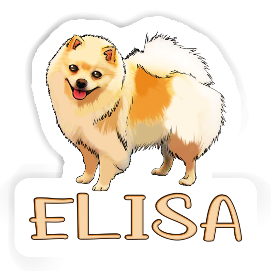 Sticker Elisa German Spitz Notebook Image