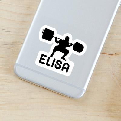 Weightlifter Sticker Elisa Notebook Image