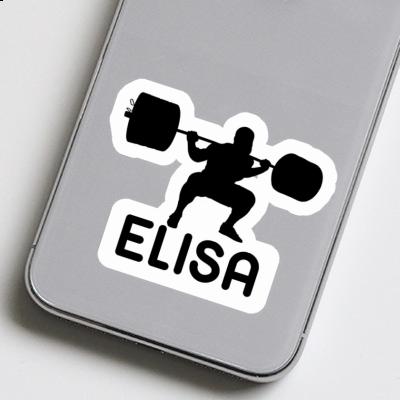 Weightlifter Sticker Elisa Laptop Image