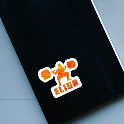 Weightlifter Sticker Elisa Laptop Image