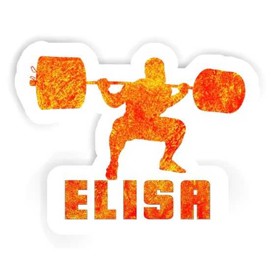 Sticker Gewichtheber Elisa Image