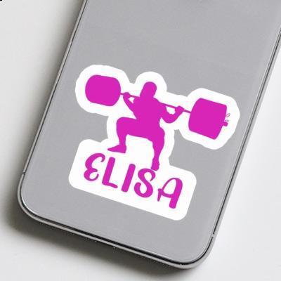 Weightlifter Sticker Elisa Notebook Image