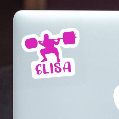 Weightlifter Sticker Elisa Image