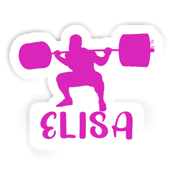 Weightlifter Sticker Elisa Notebook Image