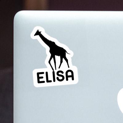 Sticker Giraffe Elisa Laptop Image