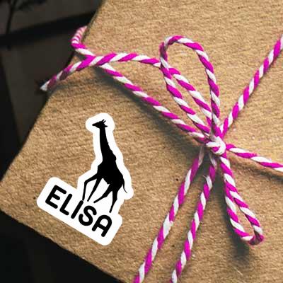 Elisa Autocollant Girafe Laptop Image