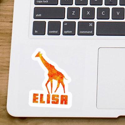 Elisa Aufkleber Giraffe Notebook Image