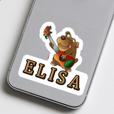 Elisa Sticker Gitarrenhund Image