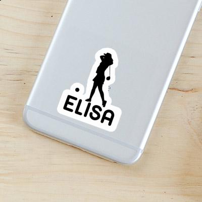 Elisa Sticker Golfer Laptop Image