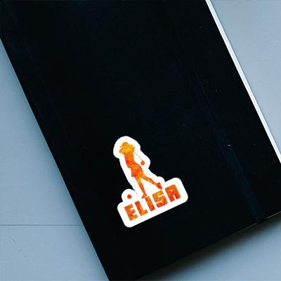 Sticker Elisa Golfer Notebook Image