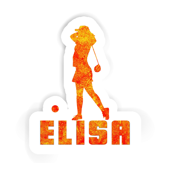 Sticker Elisa Golfer Laptop Image