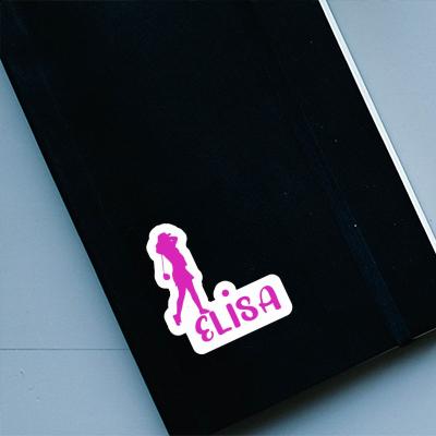 Elisa Sticker Golfer Image