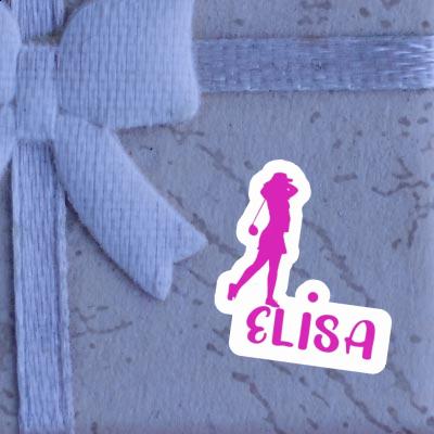 Elisa Sticker Golfer Notebook Image