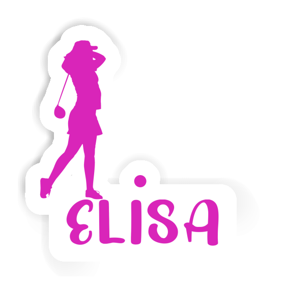 Elisa Sticker Golfer Laptop Image