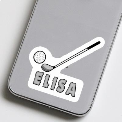 Golf Club Sticker Elisa Laptop Image