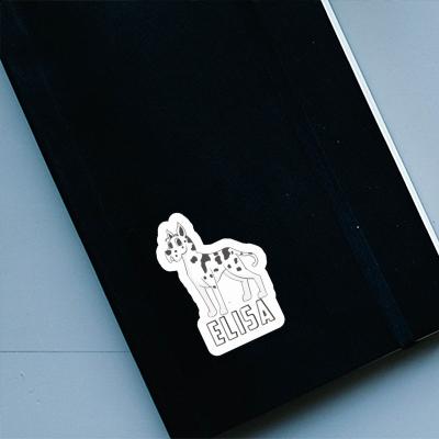 Sticker Elisa Great Dane Notebook Image