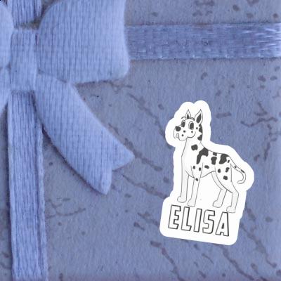 Sticker Elisa Great Dane Gift package Image