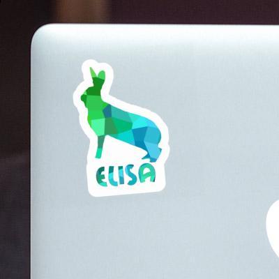 Elisa Sticker Rabbit Laptop Image