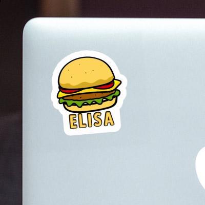 Elisa Aufkleber Beefburger Notebook Image