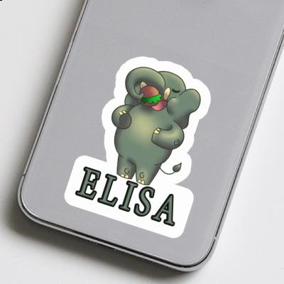 Elefant Sticker Elisa Notebook Image