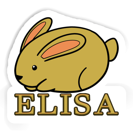 Elisa Sticker Rabbit Notebook Image