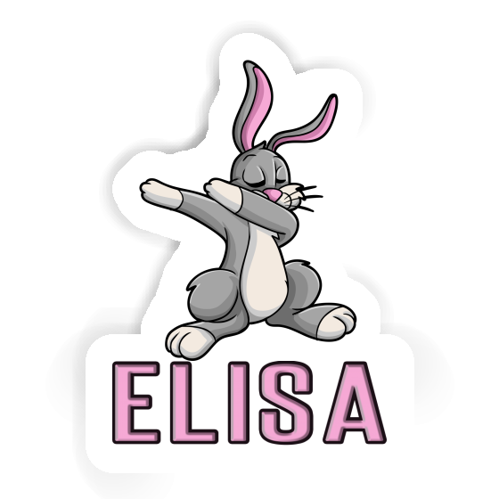 Elisa Sticker Dabbing Hare Laptop Image