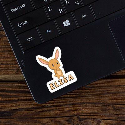 Rabbit Sticker Elisa Laptop Image