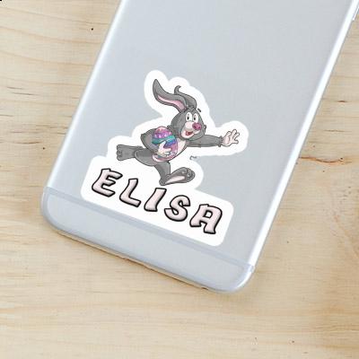 Sticker Rugby rabbit Elisa Notebook Image