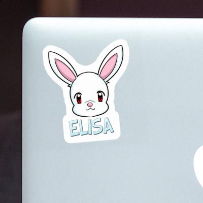 Lapin Autocollant Elisa Notebook Image