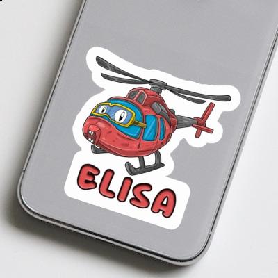 Helicopter Sticker Elisa Notebook Image