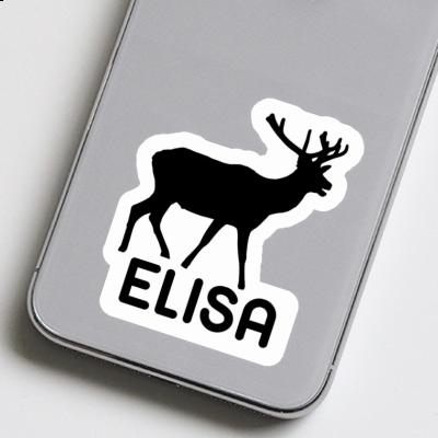 Deer Sticker Elisa Laptop Image