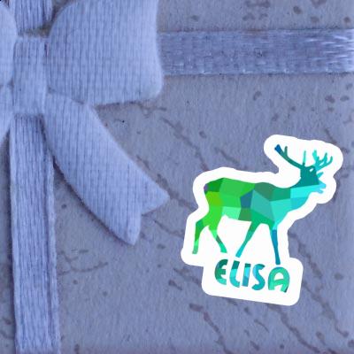 Cerf Autocollant Elisa Notebook Image