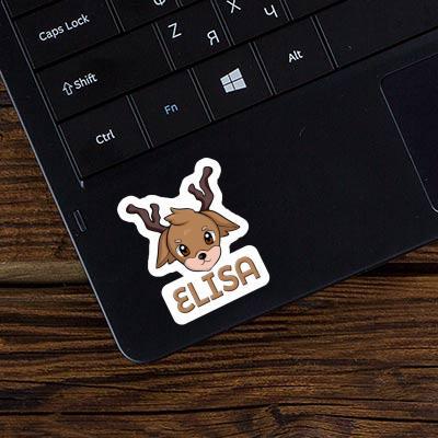 Deer Sticker Elisa Laptop Image