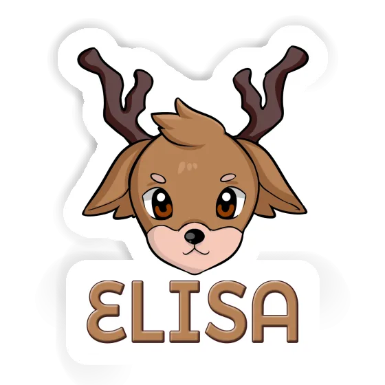 Deer Sticker Elisa Notebook Image