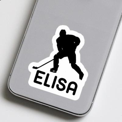 Hockey Player Sticker Elisa Laptop Image