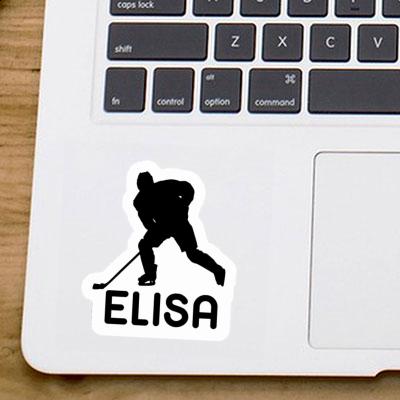 Hockey Player Sticker Elisa Notebook Image