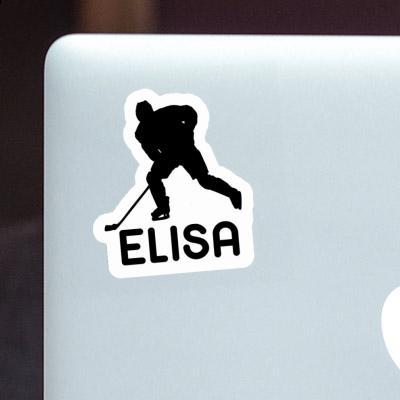 Elisa Sticker Eishockeyspieler Notebook Image