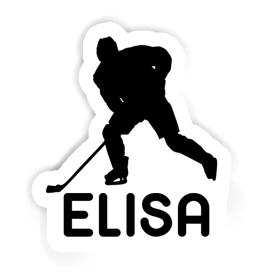 Elisa Sticker Eishockeyspieler Notebook Image