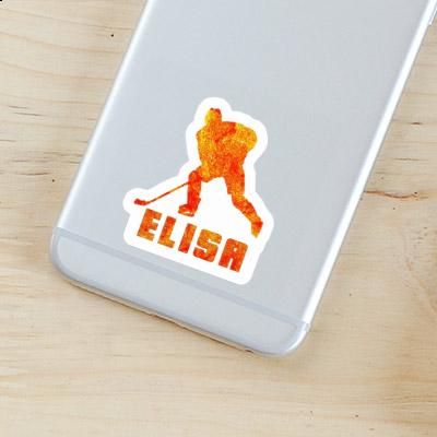 Sticker Elisa Hockey Player Laptop Image